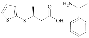 (3S)-3-(2-Thienylthio)butanoic acid compd. with (R)-alpha-methylbenzenemethanamine