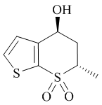 (4S,6S)-5,6-Dihydro-4-hydroxy-6-methylthieno[2,3-b]thiopyran-7,7-dioxide