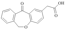 6,11-Dihydro-11-oxo-dibenz[b,e]oxepin-2-acetic acid (Isoxepac)