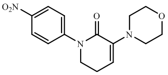 5,6-Dihydro-3-(4-morpholinyl)-1-(4-nitrophenyl)-2(1H)-pyridinone
