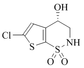 (S)-3,4-Dihydro-6-chloro-4-hydroxy-2H-thieno[3,2-e]-1,2-thiazine-1,1-dioxide