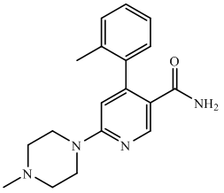 6-(4-Methylpiperazin-1-yl)-4-o-tolylnicotinamide