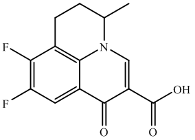 8,9-Difluoro-5-methyl-6,7-dihydro-1-oxo-1H,5H-benzo[ij]quinolizine -2-carboxylic acid